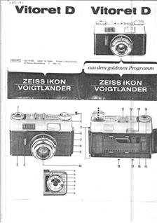 Voigtlander Vitoret D manual. Camera Instructions.